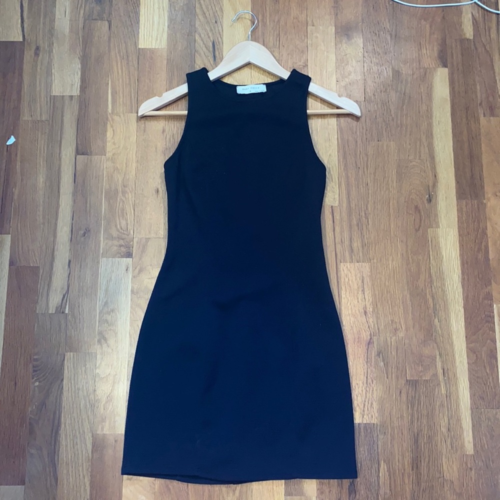 Black BodyCon Dress, Small. Brand is Bear Dance.